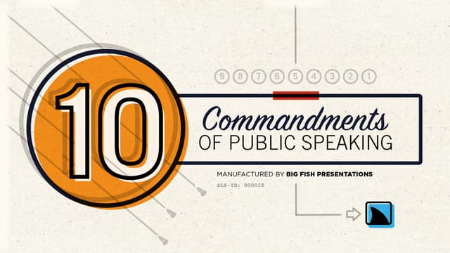 10 Commandments of Public Speaking