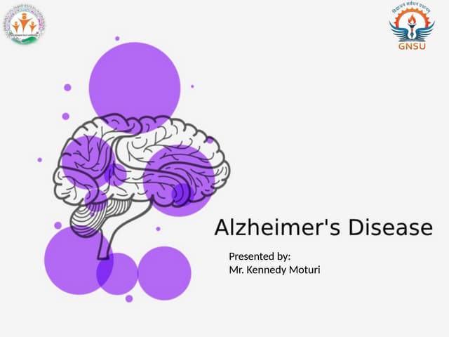 Alzheimer's disease is a progressive brain disorder that affects memory and cognitive function.