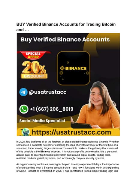 BUY Verified Binance Accounts for Trading Bitcoin and ....pdf