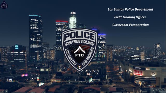 LSPD FTO Classroom Training Guide for FiveM