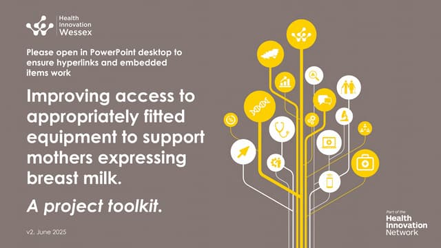 Improving access to appropriately fitted equipment to support mothers expressing breast milk. A project toolkit. (v2 June 2025)