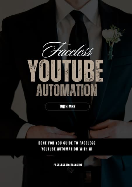 Faceless YouTube Automation (2025 Guide) – How to Make Money on YouTube Without Showing Your Face