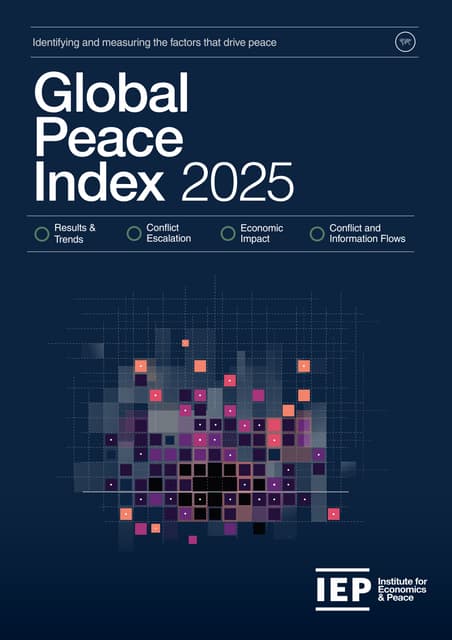 Global Peace Index - 2025 - Ghana slips on 2025 Global Peace Index; drops outside top 5 in Sub-Saharan Africa