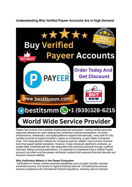 Grátis_ How to Buy a Verified Payeer Account With Kyc ....docx