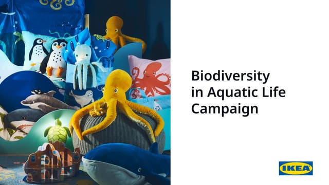 IKEA Biodiversity in Aquatic Life Campaign