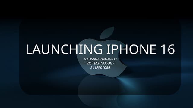 "Introducing the Future: iPhone 16 Unveiled"