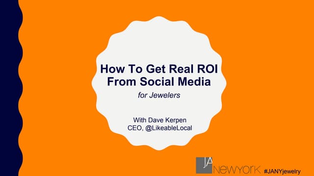 How To Get Real ROI From Social Media for Jewelers
