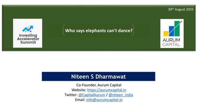 Who says elephants can't dance? - Business Analysis 30 Aug 2025
