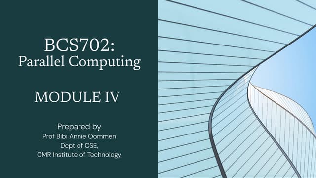 Parallel Computing  BCS702 Module notes of the vtu college 7th sem 4.pdf