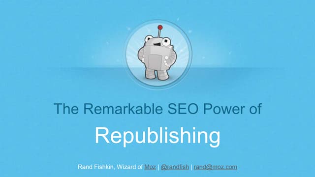 The Remarkable SEO Power of Republishing