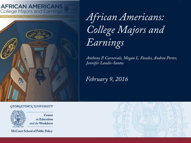 African Americans: College Majors and Earnings 