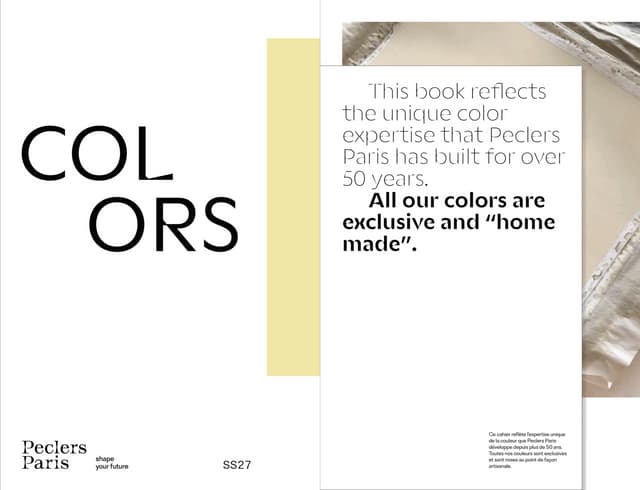SS27 Colors Trend Book by Peclers Paris - Creative Agency
