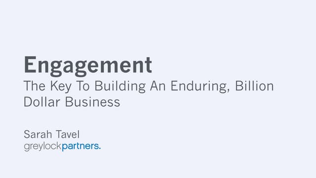 The Hierarchy of Engagement