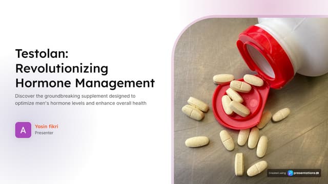 Testolan Hormone Management Presentation.